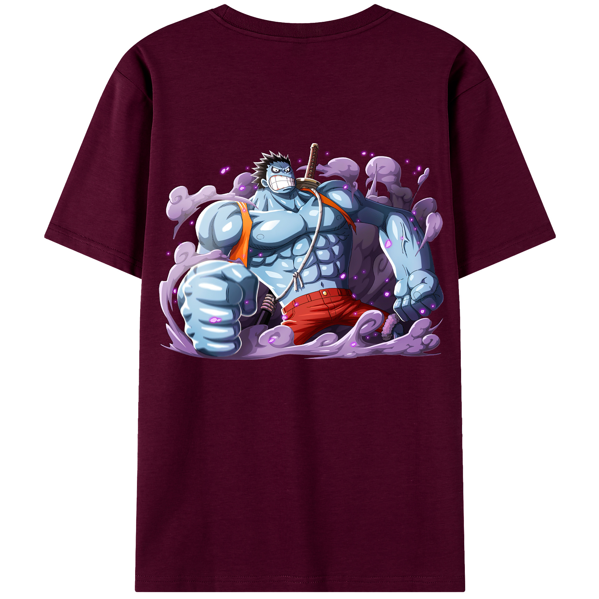 ワンピース モンキー・D・ルフィ ONE PIECE Monkey D. Luffy レディース半袖Tシャツ(バックプリント)